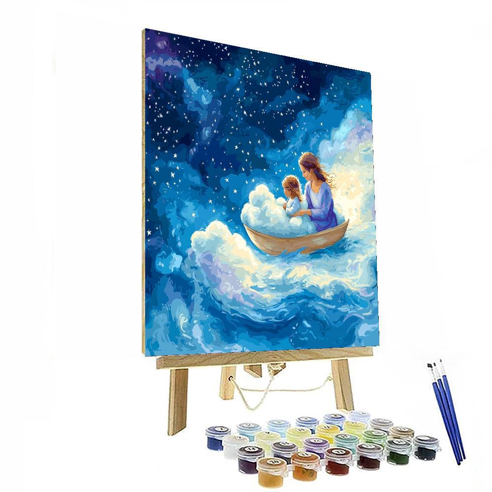 Sailing Together In Dreams Number Painting