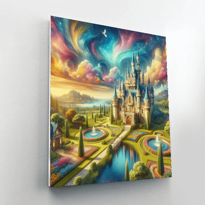 Whimsical Fairytale Castle Paint By Number