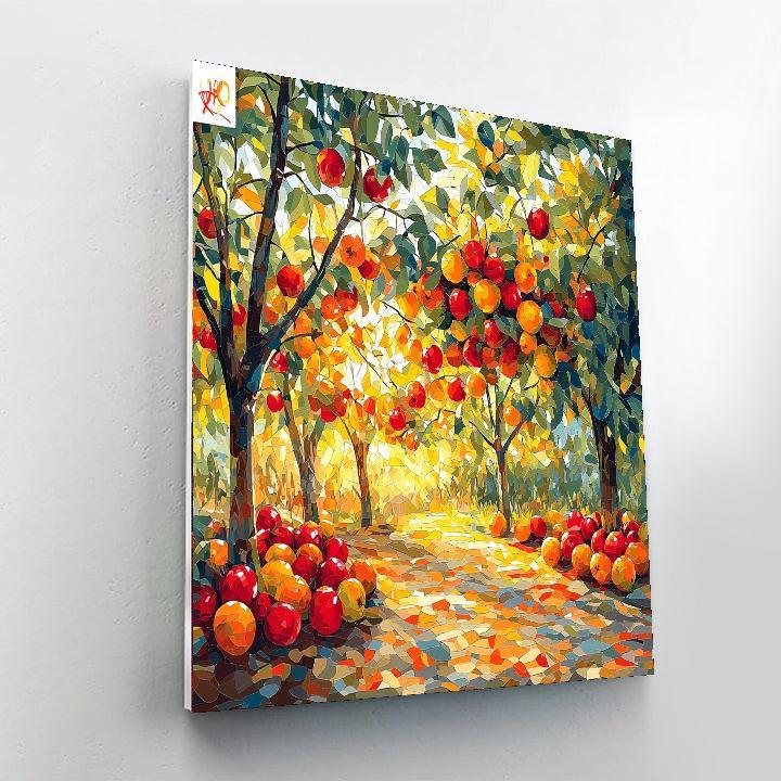 Paul Cézanne Inspired Vibrant Orchard  Paint By Number