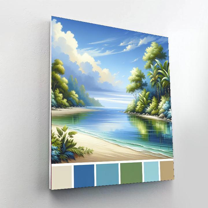 Soothing Waterside Haven Paint By Numbers