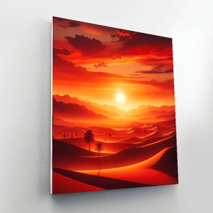 Desert Sunset Silhouettes Paint By Numbers