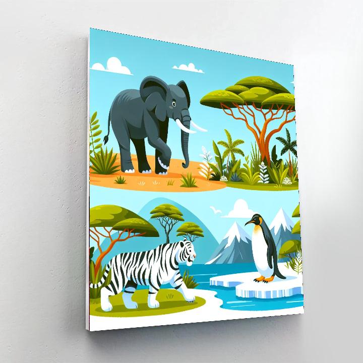 Wonderful World Of Wildlife Paint By Numbers