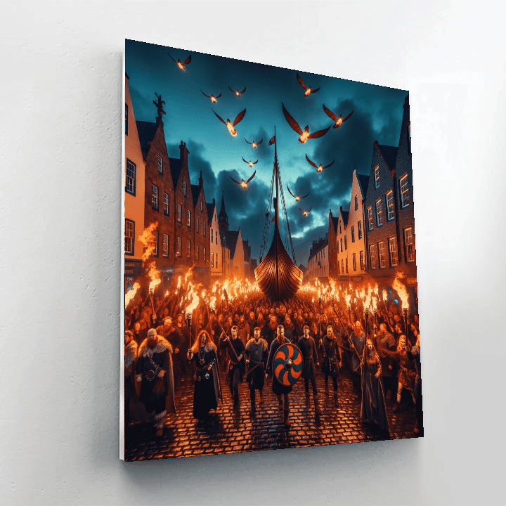 Up Helly Aa Fire Festival - Lerwick, Scotland DIY Paint By Numbers