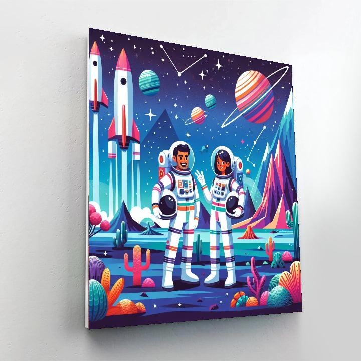 Lunar Discovery Voyage Paint By Numbers Art