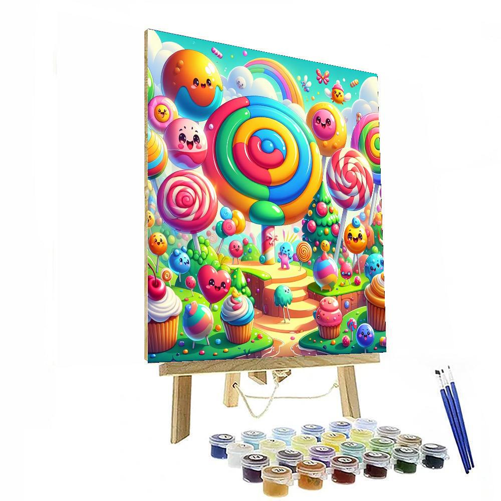 Fantastic Candyland Paint By Numbers Art