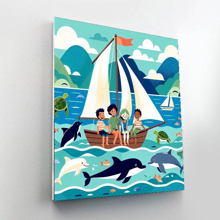 Dreamy Ocean Voyage Paint By Color