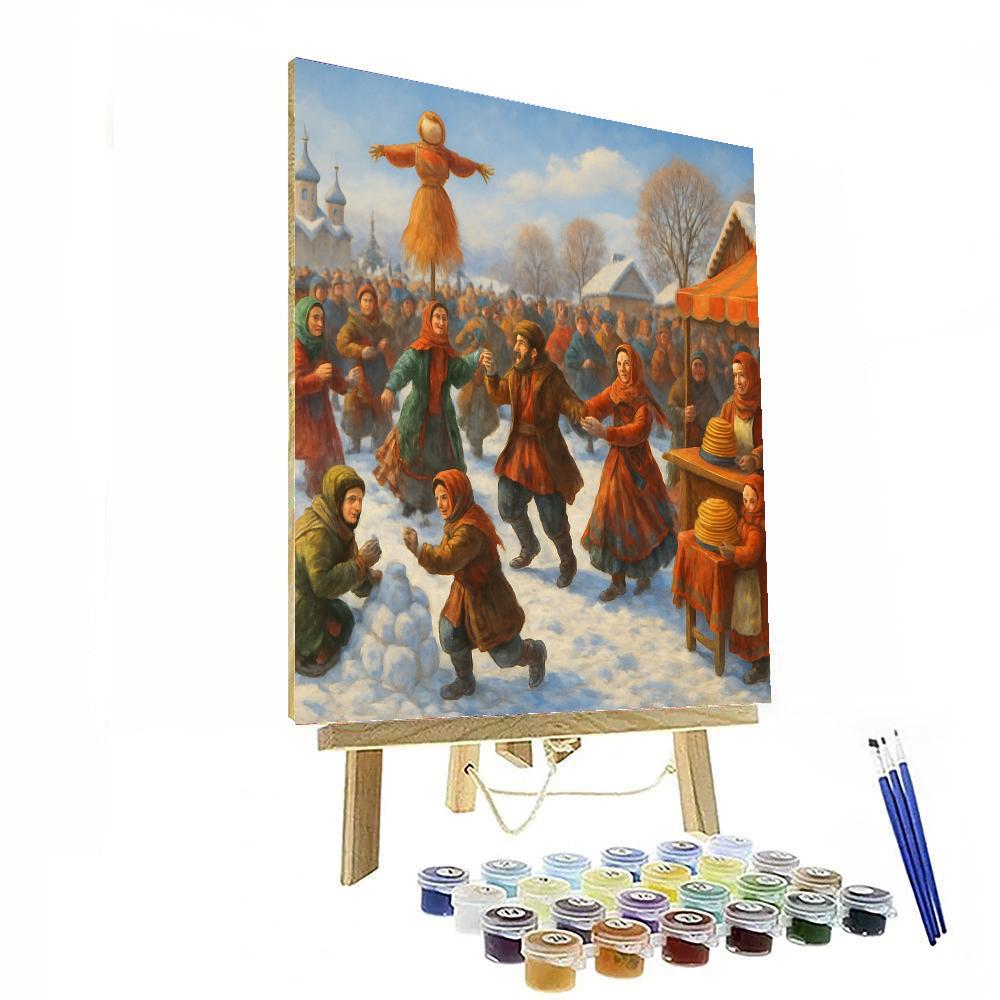 Maslenitsa Pancake Week - Russia DIY Paint By Numbers