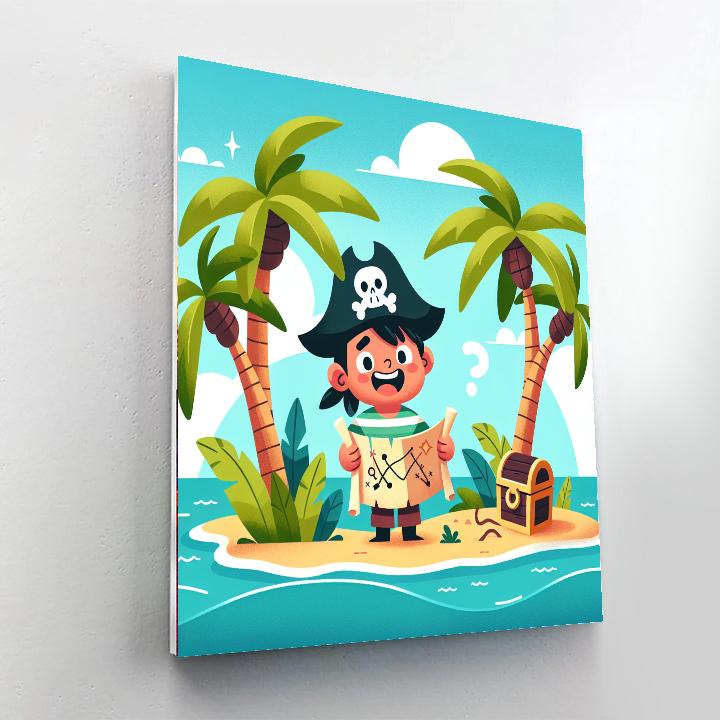 Adventure Island Treasure Hunt Numbered Painting Kits