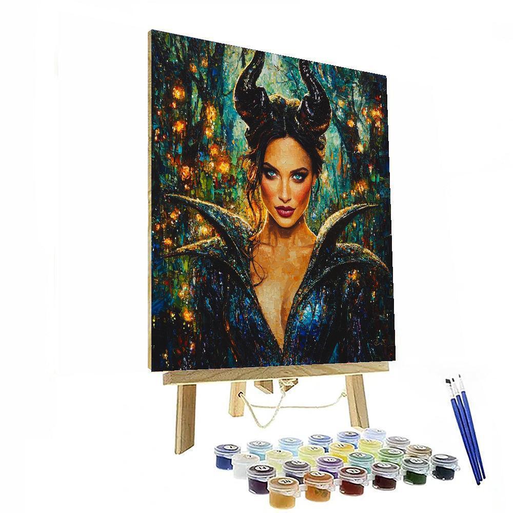 Angelina Jolie: The Guardian Of Justice As Maleficent Paint By Numbers Kits