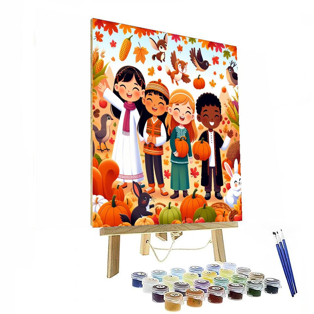 Happy Harvest Hootenanny Paint By Numbers Art