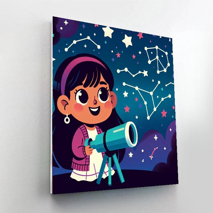 Little Astronomer Number Painting