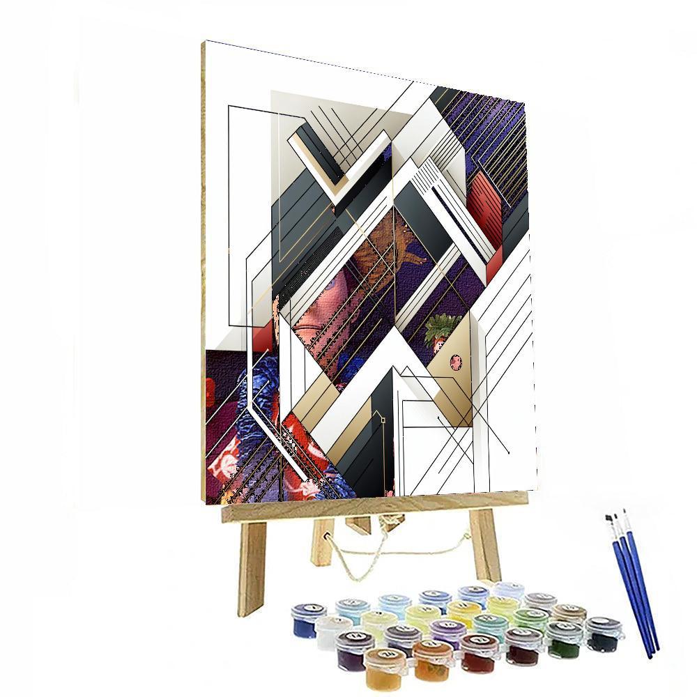 Modern Geometric Illusions Number Painting