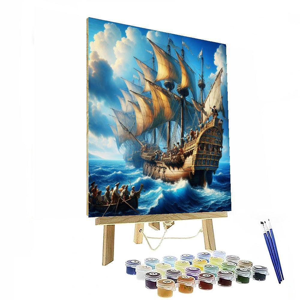 Historic Maritime Expedition Paint By Number