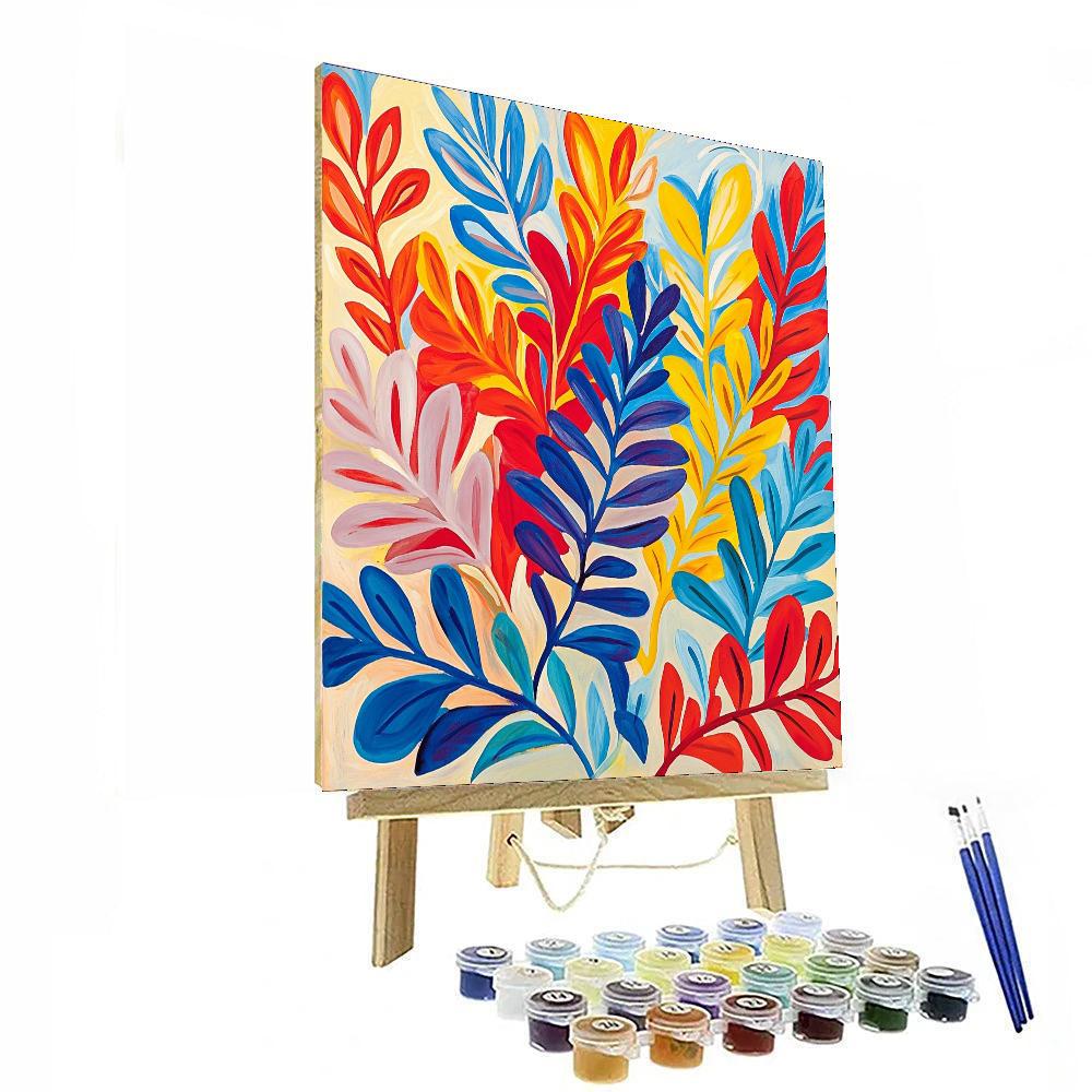 Henri Matisse Inspired Colorful Patterns Of Nature  Paint By Numbers