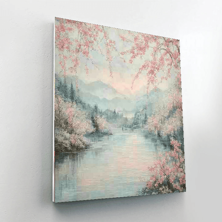 Hiroshige Inspired Springtime Whispers  Paint By Numbers Kits