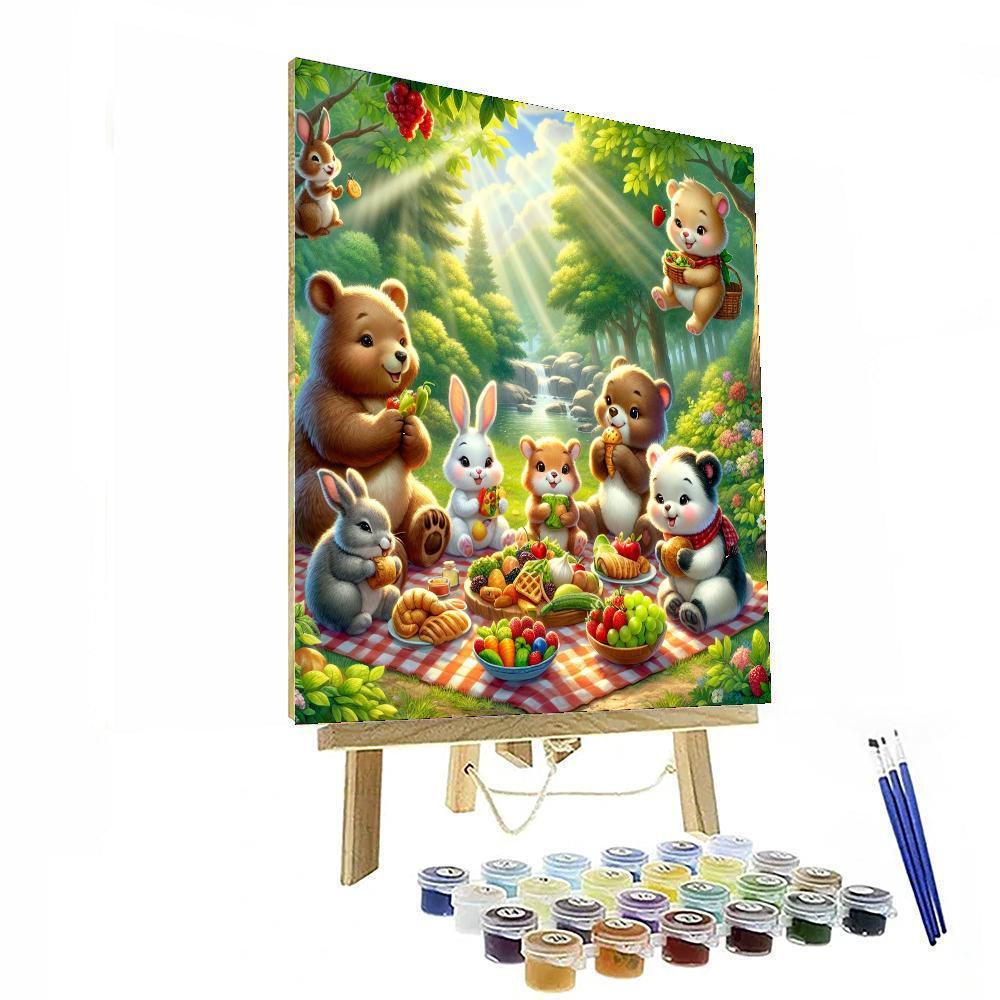 Joyful Forest Picnic Numbered Painting Kits