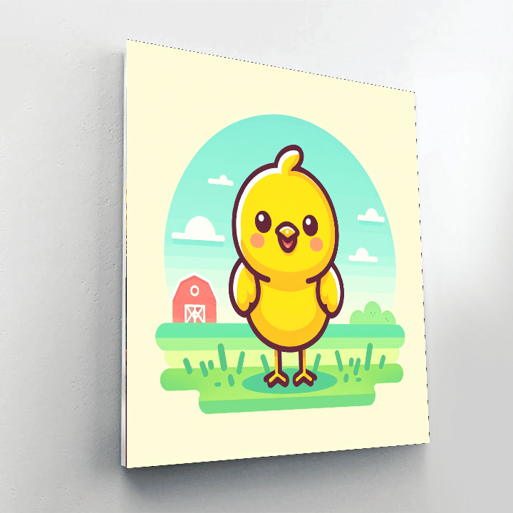 Chirpy Chick Number Painting