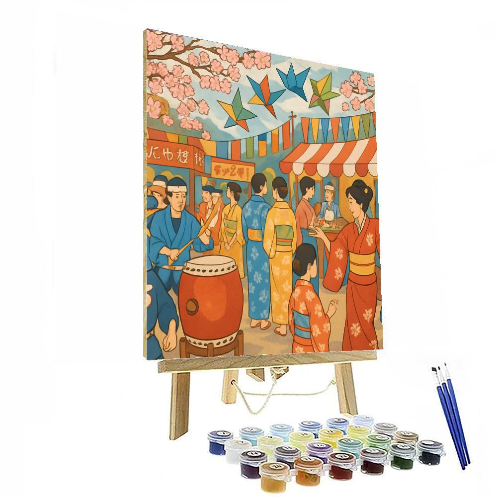 Matsuri Japanese Festival - Usa Paint By Number
