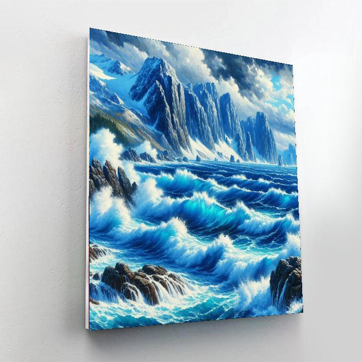 Rhythms Of The Ocean Number Painting