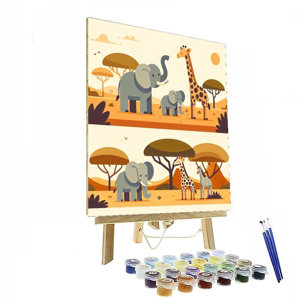 Safari Exploration Day Numbered Painting Kits