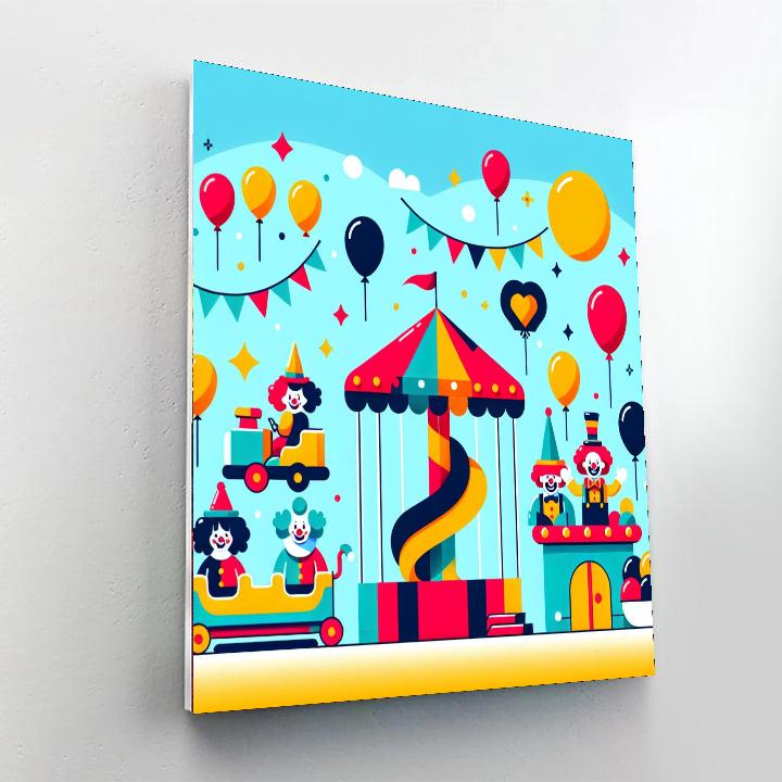 Cheerful Carnival Extravaganza Painting Number Kit