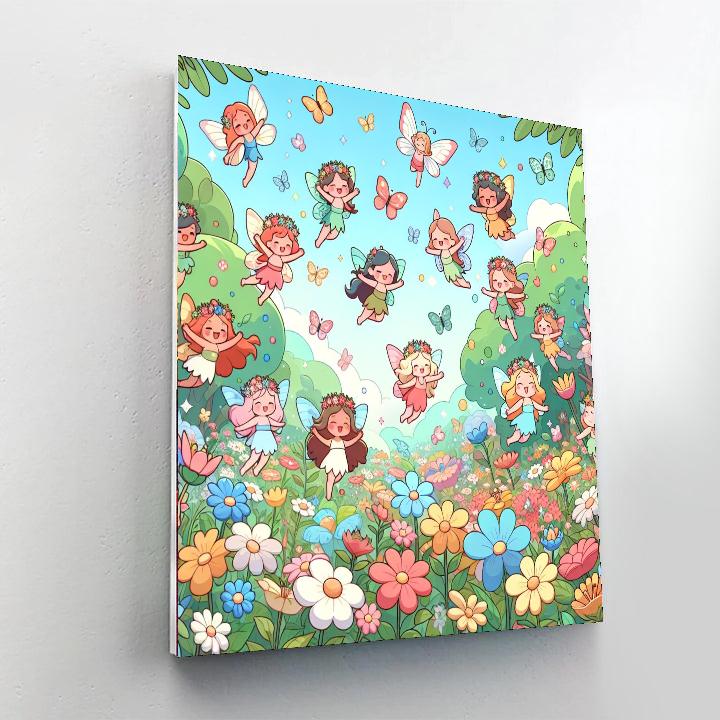 Adventure In A Fairy Garden Number Painting