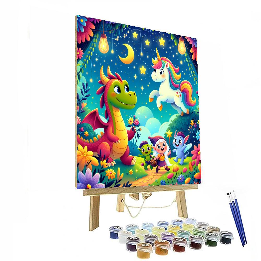 Magical Creature Adventure Paint By Numbers Art