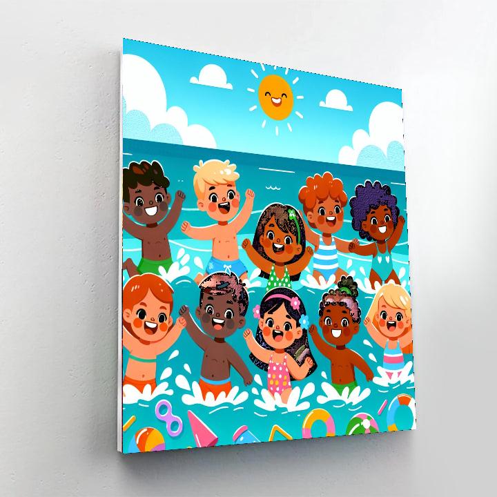 Giggle And Splash, Numbered Painting Kits