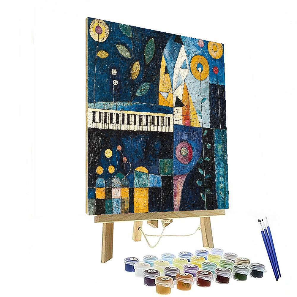 Paul Klee Inspired Symphony Of Colorscape  Numbered Painting Kits