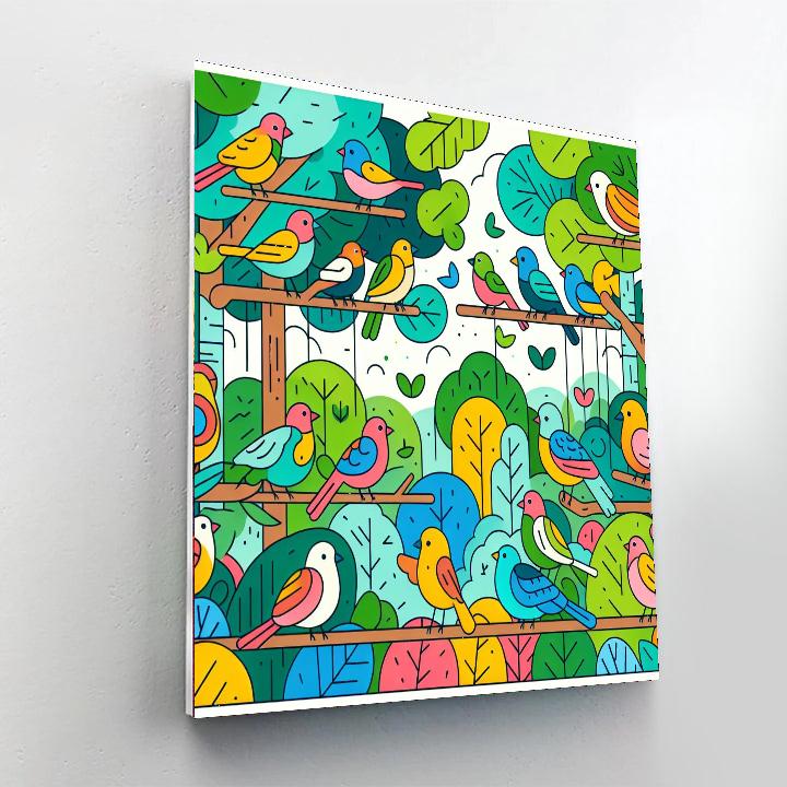 Artistic Aviary Abode Paint By Numbers Art