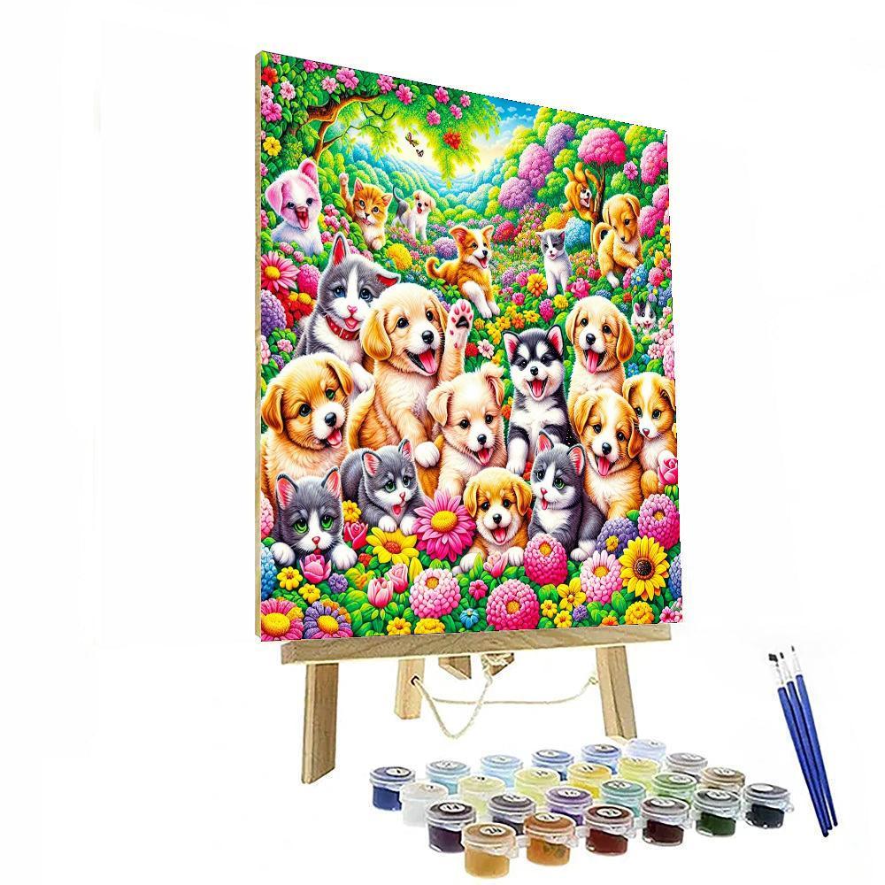 Joyful Pet Adventures Paint By Numbers