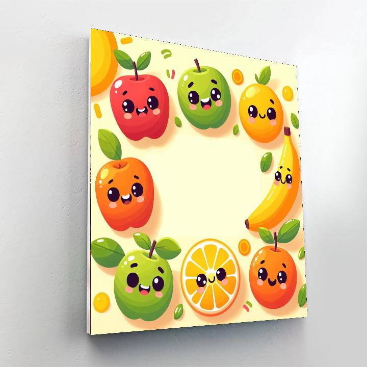Fun Fruits Numbered Painting Kits