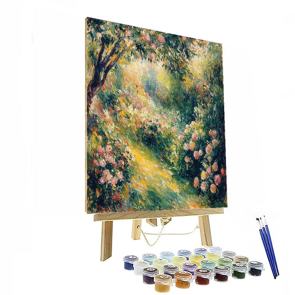 Pierre-Auguste Renoir Inspired Tranquil Garden Sanctuary  Paint By Numbers