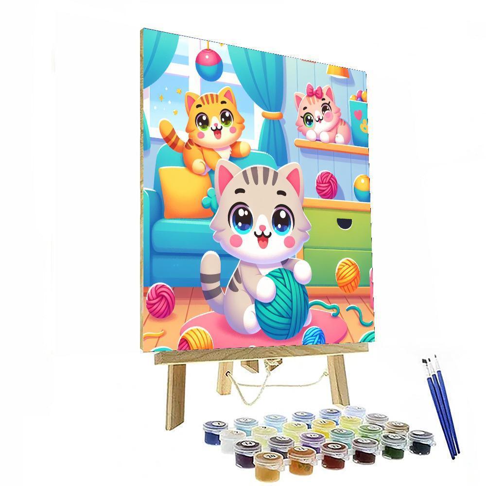 Cuddly Cat Capers Numbered Painting Kits