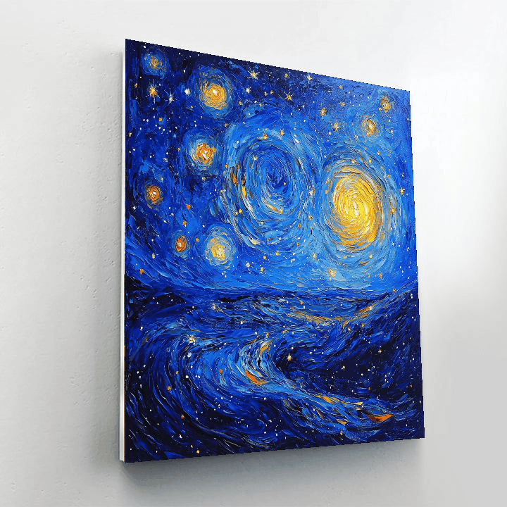 Vincent Van Gogh Inspired Celestial Landscapes  Painting By Numbers Kit
