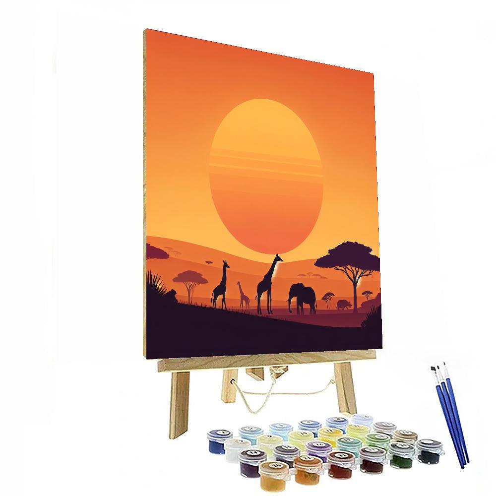 Savannah Sunset Paint By Numbers