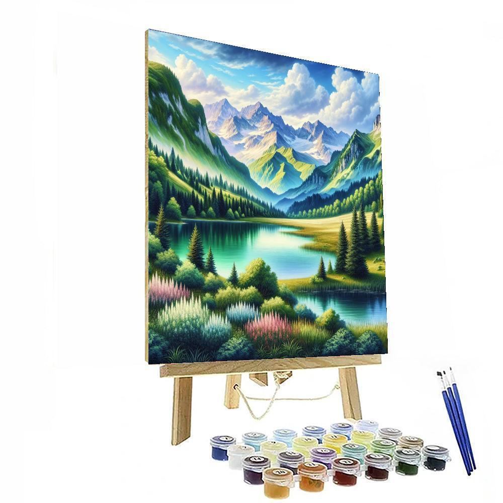 Mountain Serenity Escape DIY Paint By Numbers