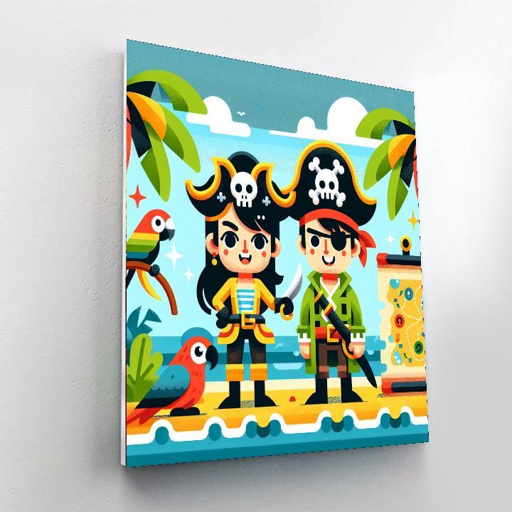 Island Pirate Adventure Paint By Number