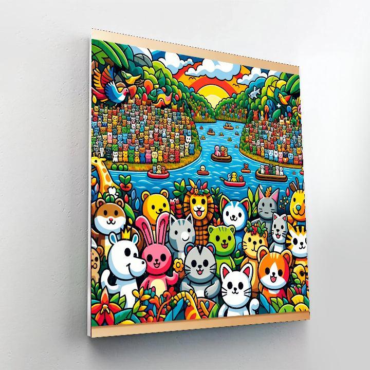 Riverbank Revelry Painting By Numbers Kit