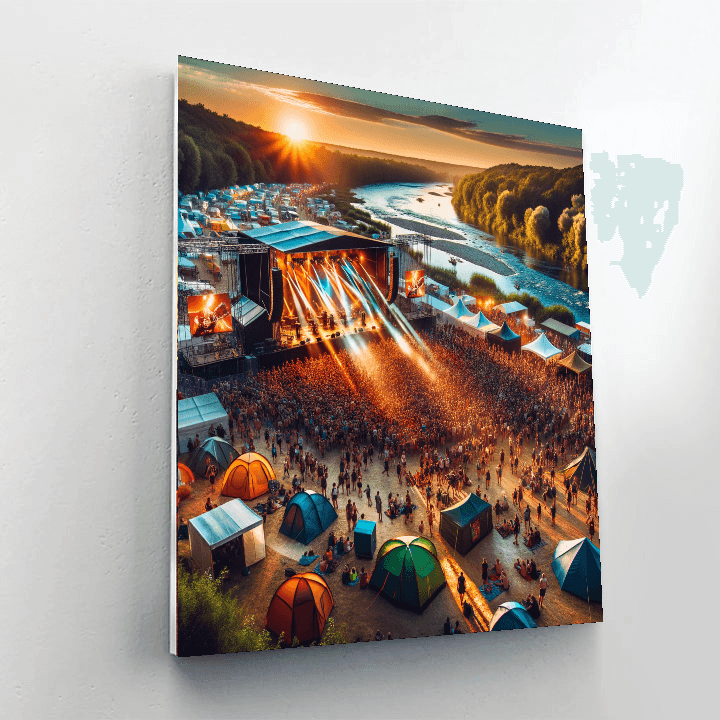 Garorock Music Festival - France Painting By Numbers Kit