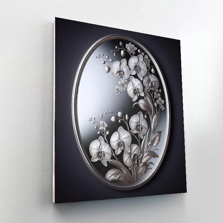 Orchid Symphony Mirror Paint By Numbers