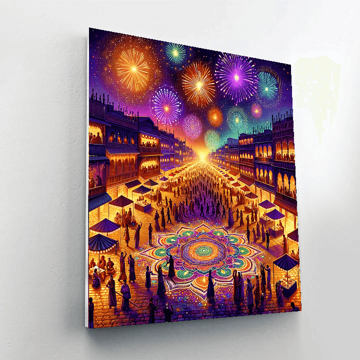 Diwali Festival - Leicester, United Kingdom Number Painting