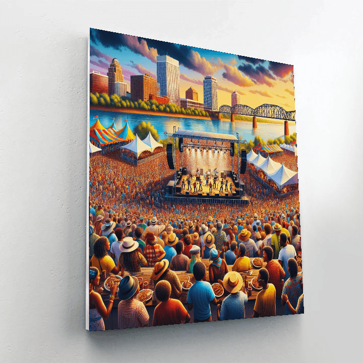 Beale Street Music Festival - Memphis, Usa Paint By Numbers Art