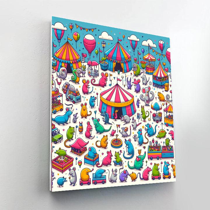 Colorful Critter Carnival Paint By Color