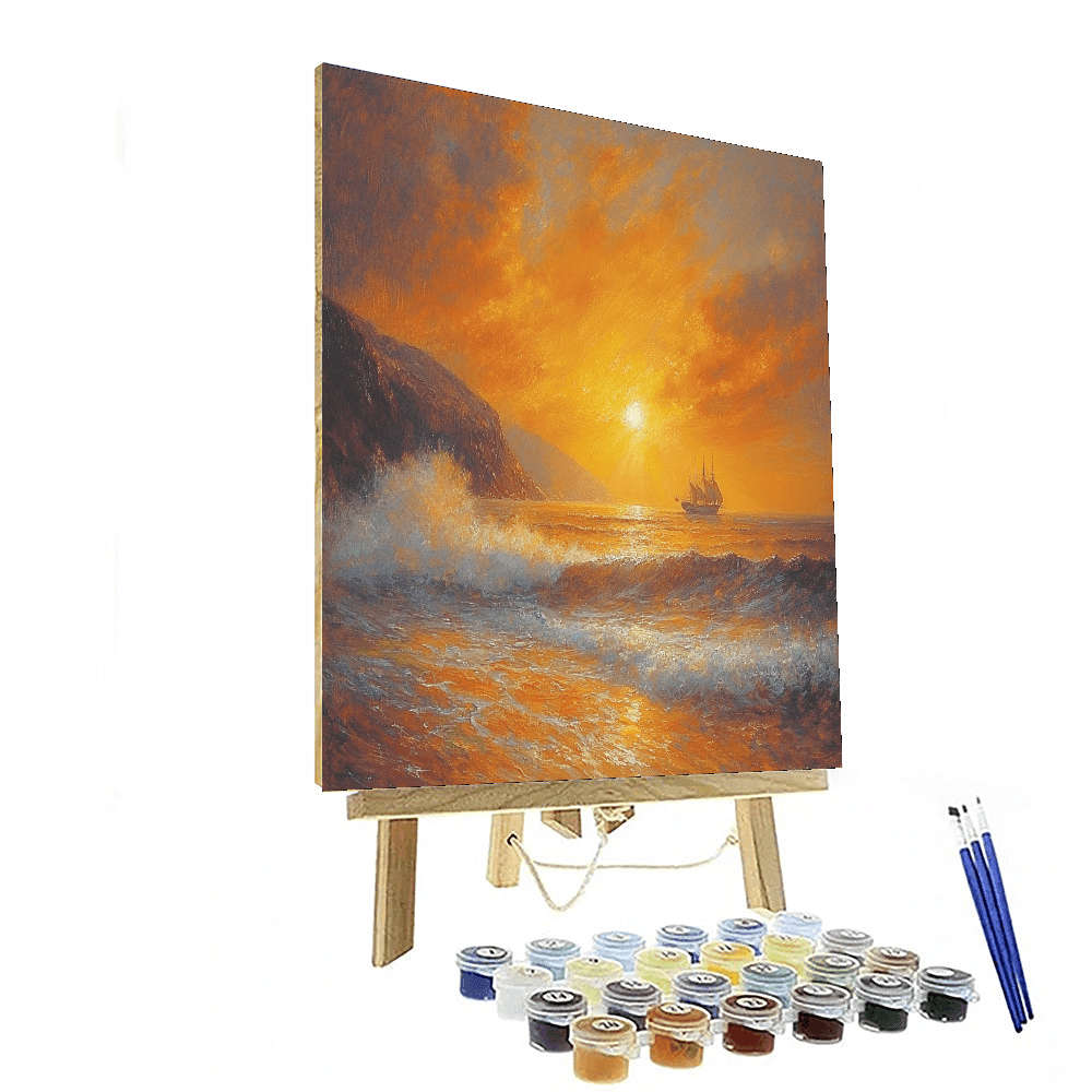 J.M.W. Turner Inspired Vibrant Horizon  Painting By Numbers Kit