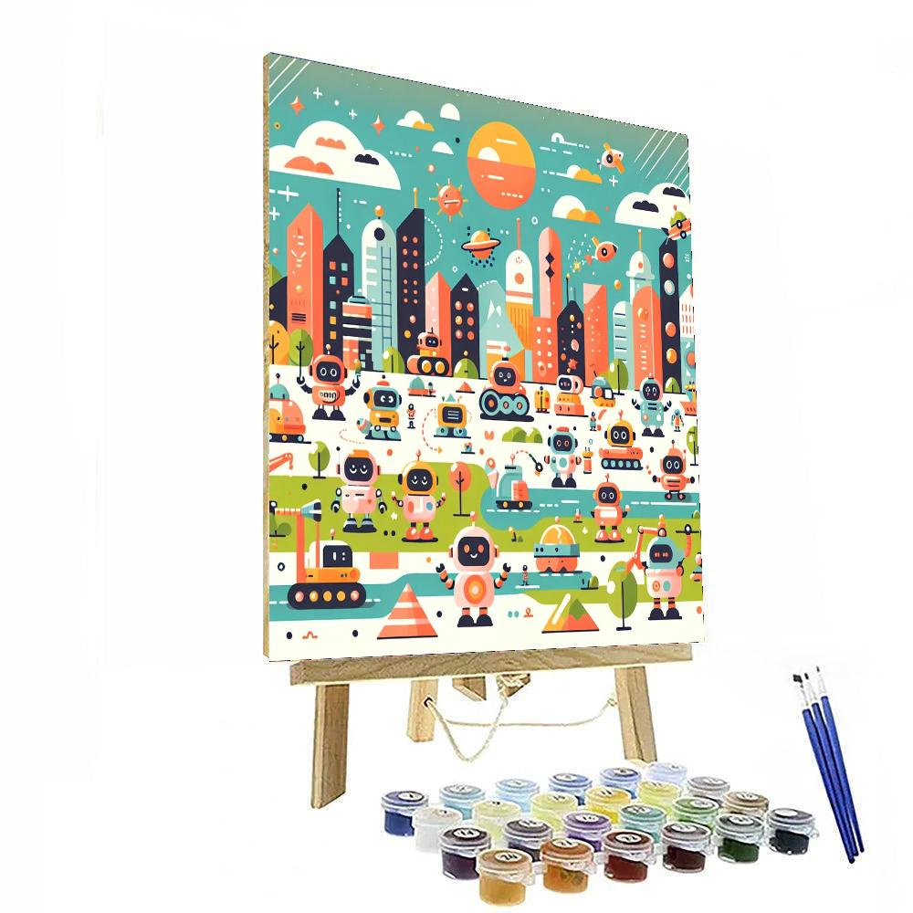 Magical Robot Universe Numbered Painting Kits
