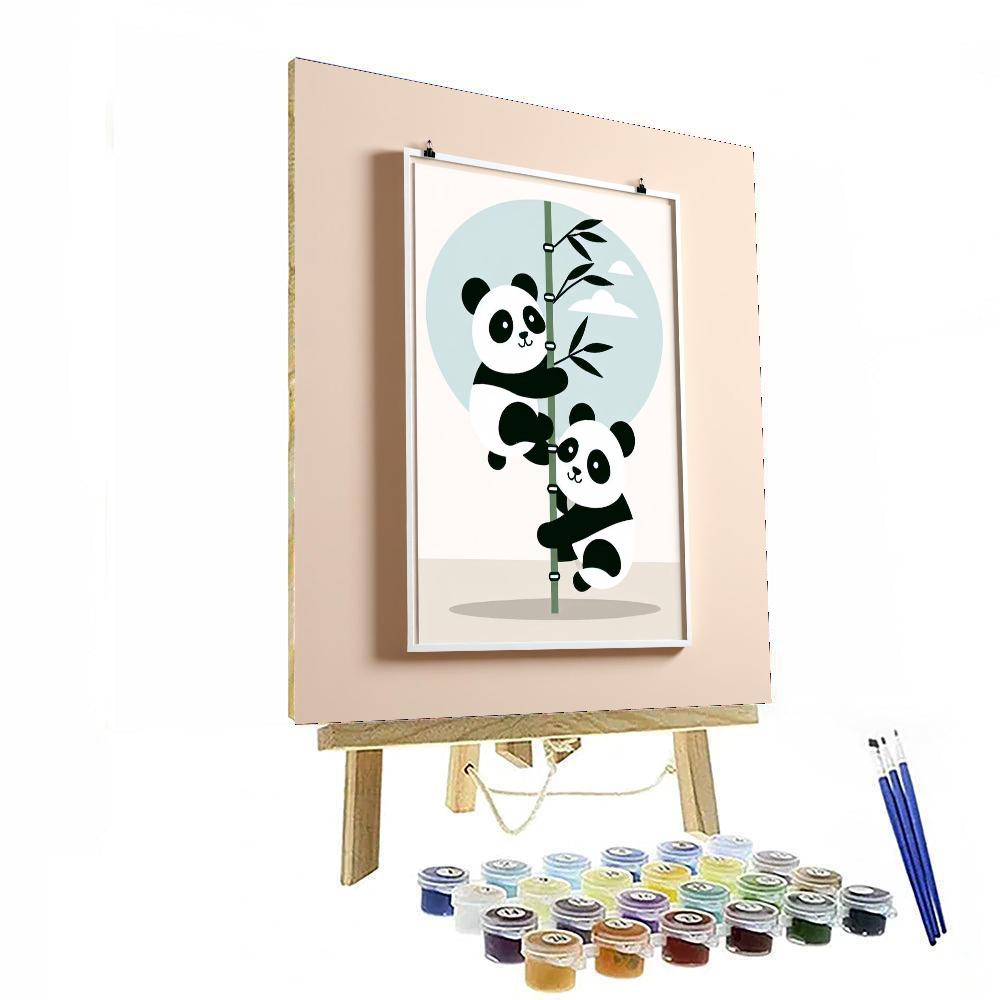 Playful Panda Pals Paint By Numbers Kits