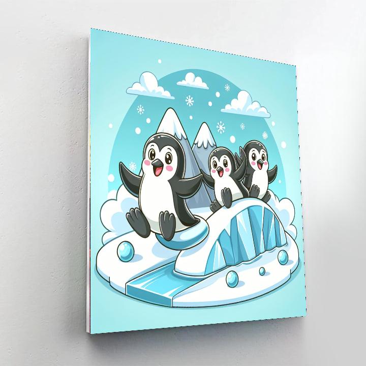 Chilly Penguins Numbered Painting Kits
