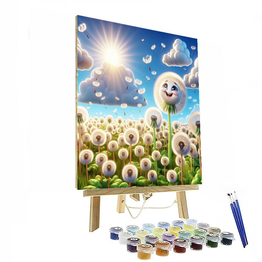 Cheerful Dandelion Wishes Paint By Numbers Kits