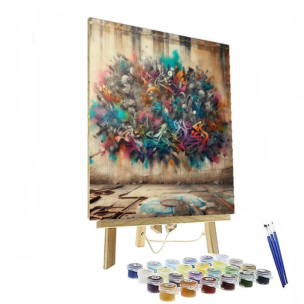 Urban Graffiti Masterpiece Painting Number Kit